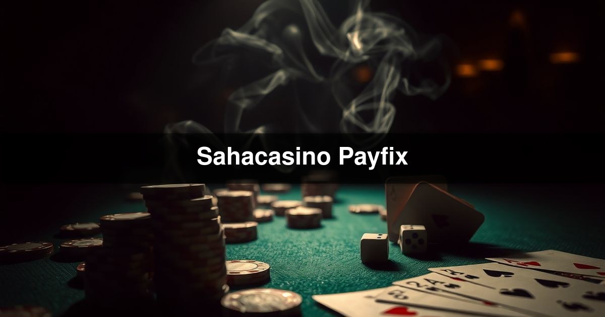 Sahacasino Payfix