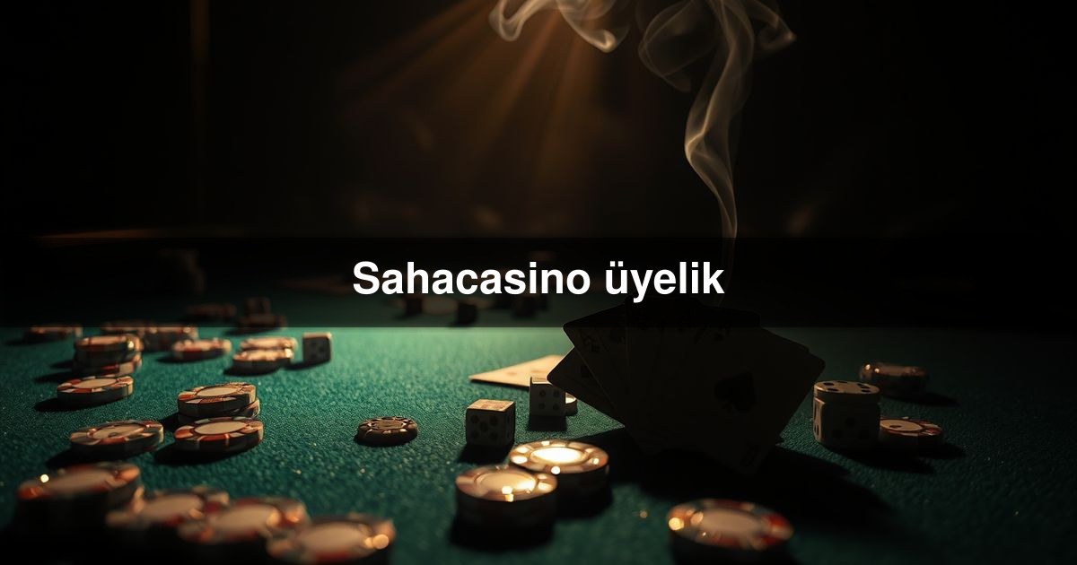 Sahacasino üyelik