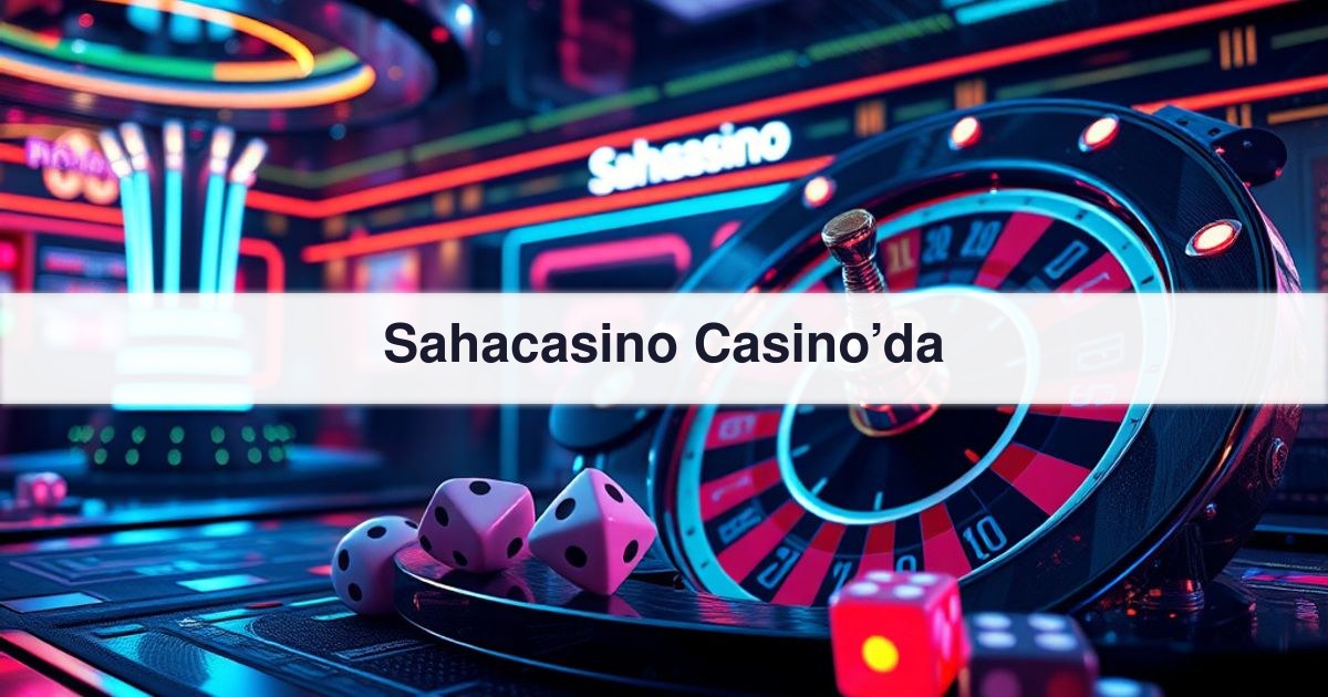 Sahacasino Casino’da
